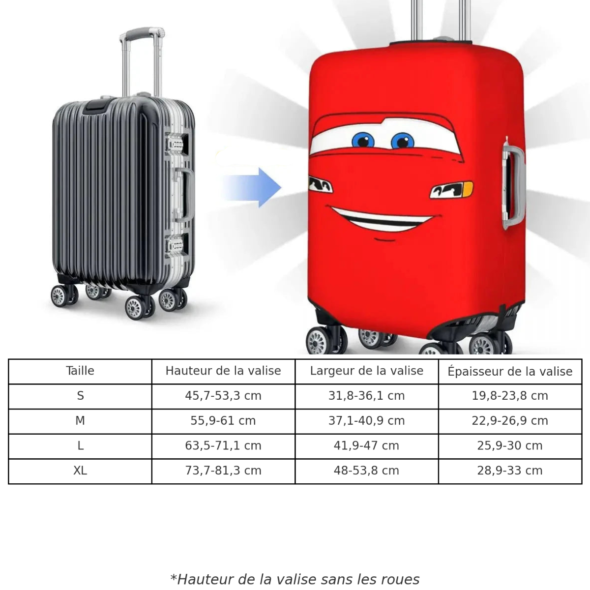 Housse de Valise Flash McQueen