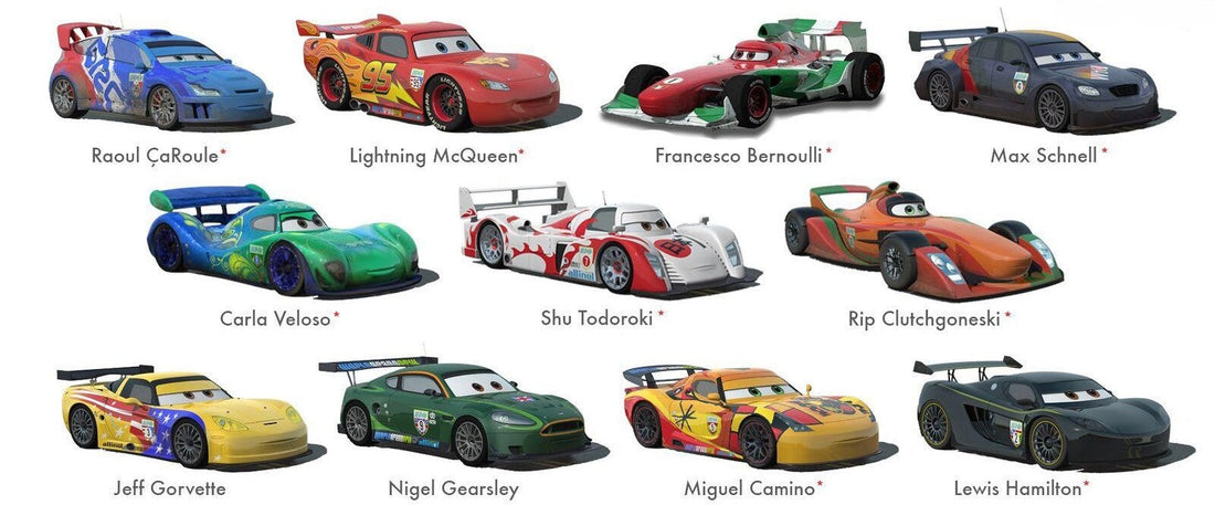 Tous les pilotes du World Grand Prix (Cars 2)