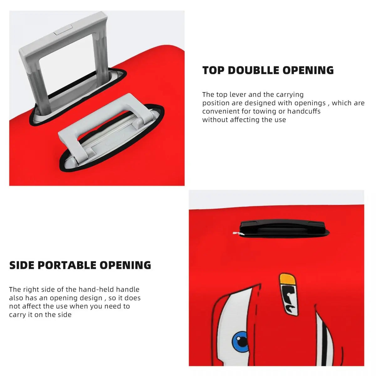 Housse de Valise Personnages Cars