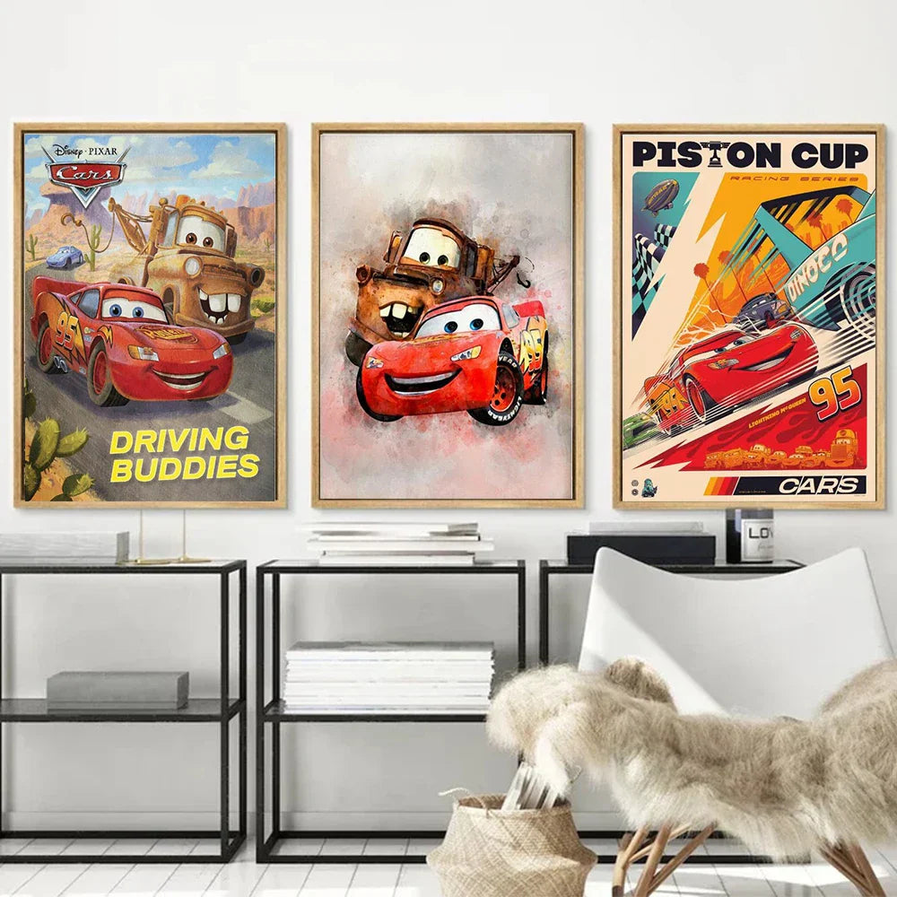 Poster Cars McQueen et Martin duo de Choc